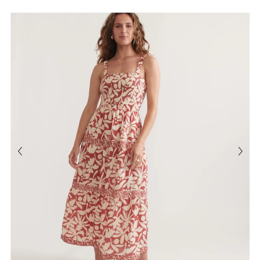 Marine Layer Selene Maxi Dress Auburn Flora